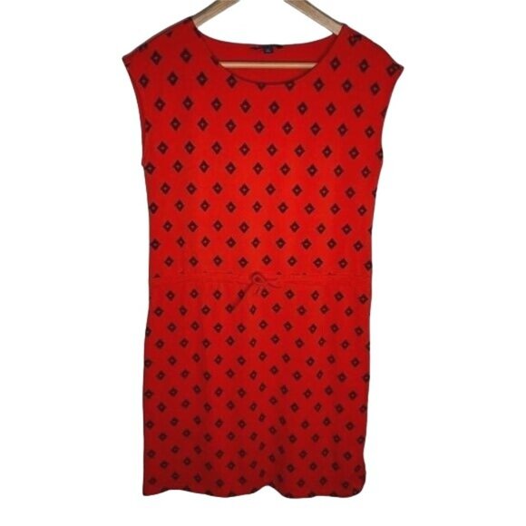 Tommy Hilfiger Red Sleeveless Mini Shift Dress Women’s Small - Picture 1 of 9